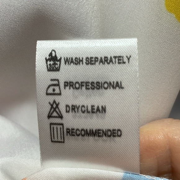 MISSLOOK White with Colorful Polka Dots Button Down  Long-Sleeve Blouse XXL NWOT - Picture 6 of 12